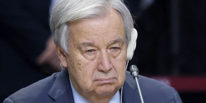 UN-Generalsekretär Antonio Guterres. Antonio Guterres