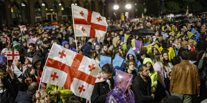 Die Opposition in Georgien will täglich auf die Strasse gehen. Georgien