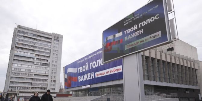 Luhansk Wahlwerbung Ukraine Russland