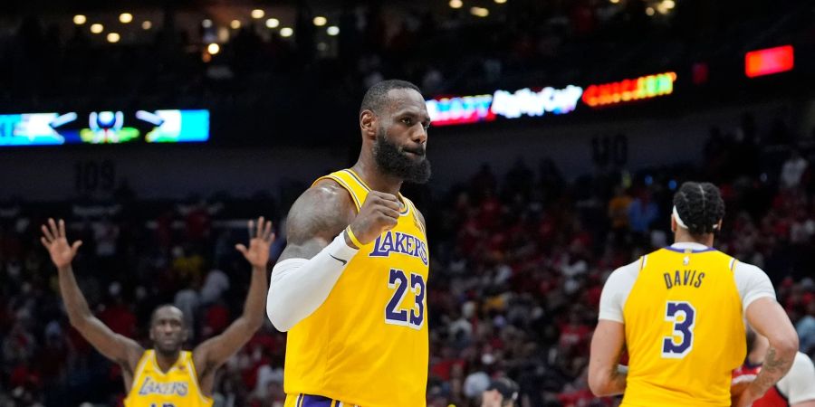 Los Angeles Lakers-Stürmer LeBron James war der zweitbeste Werfer der Partie.