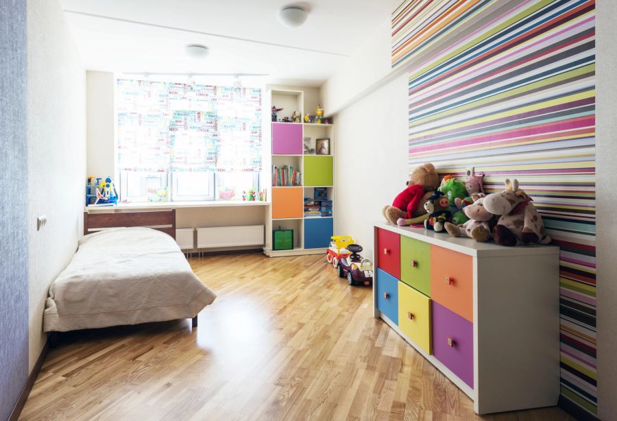 Aufgeräumtes Kinderzimmer