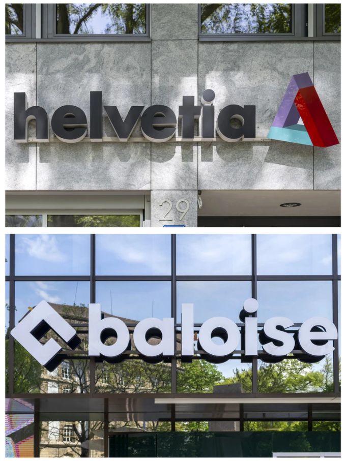 Die Helvetia Baloise dürfte in die Riege der zehn grössten Versicherer Europas aufsteigen. (Symbolbild) Helvetia Baloise Logos