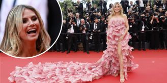 Verboten - Heidi Klum bricht Kleider-Regel in Cannes Verboten - Heidi Klum bricht Kleider-Regel in Cannes