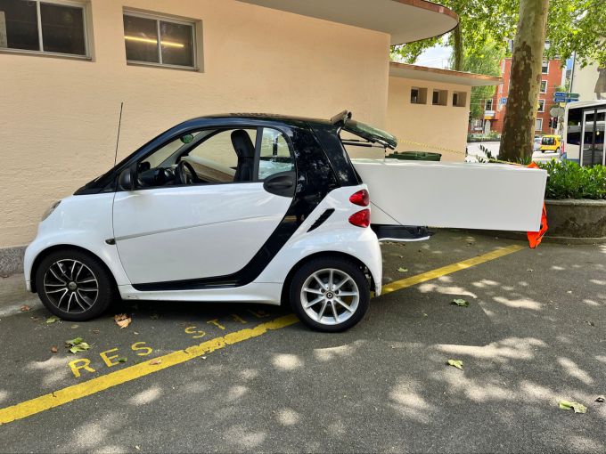 Wegen einer ungesicherten Ladung wurde ein Autofahrer in Luzern verzeigt. Ungesicherte Ladung Luzern