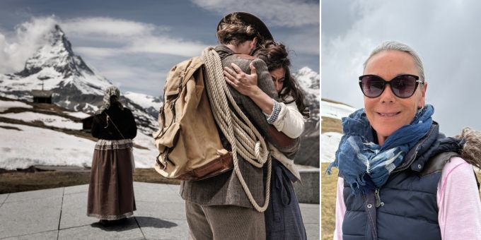 Livia Anne Richard (rechts) ist zurück auf dem Riffelberg mit einer Neuinszenierung von «The Matterhorn Story». matterhorn story