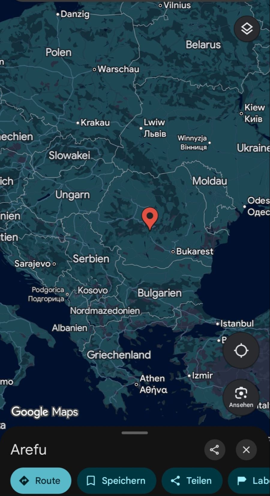 Der Vorfall passierte in der Nähe von Arefu.