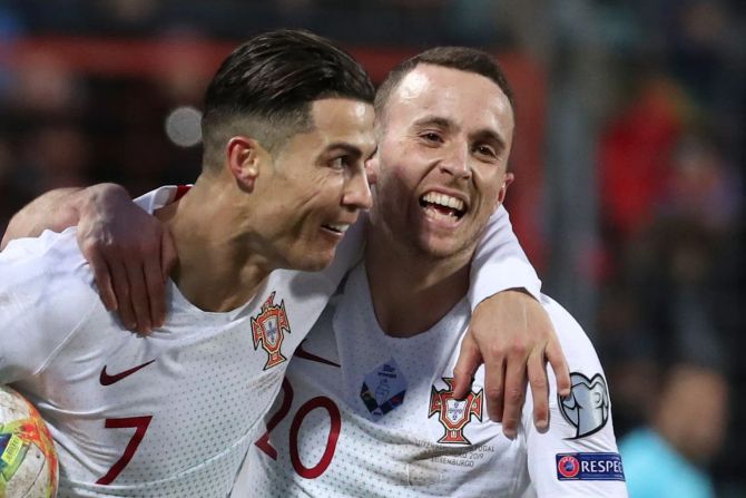Cristiano Ronaldo und Diogo Jota