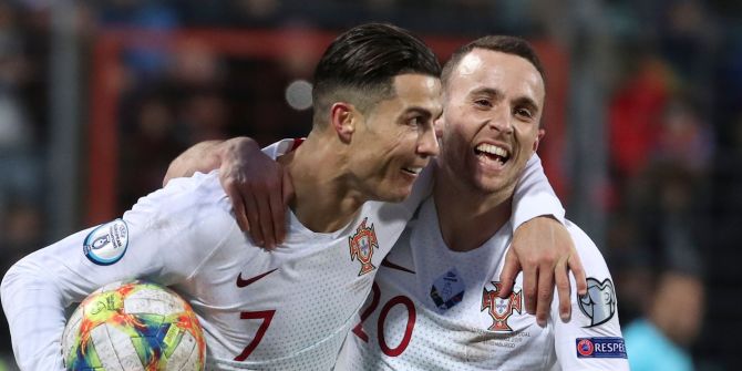 Cristiano Ronaldo und Diogo Jota
