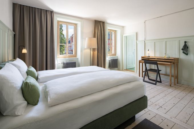 Im Culinarium Alpinum wurden diverse Mönchszellen zu Hotelzimmern (insgesamt sind es 14) umgebaut. Culinarium Alpinum Stans
