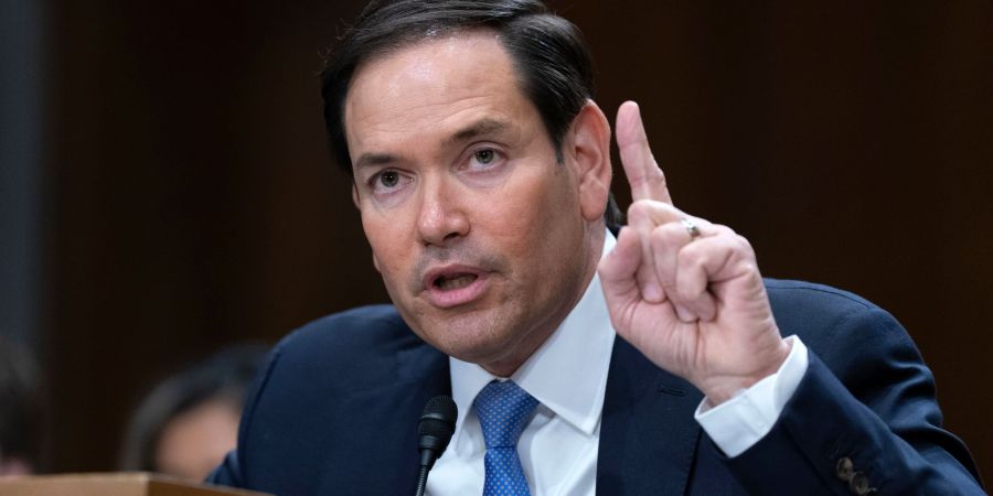 Warnt vor einem möglichen Zusammenbruch der syrischen Übergangsregierung - US-Aussenminister Rubio.