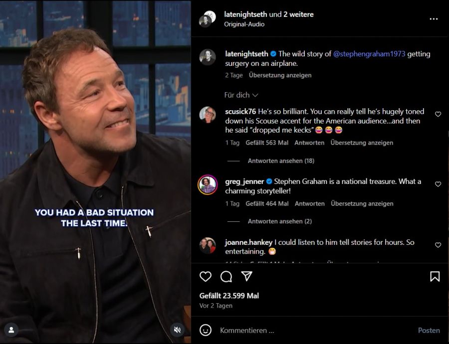 Stephen Graham notfall op