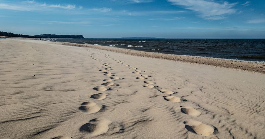 Spuren im Sand