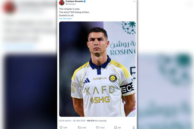 Cristiano Ronaldo nimmt Abschied von Al-Nassr. Cristiano Ronaldo Al-Nassr