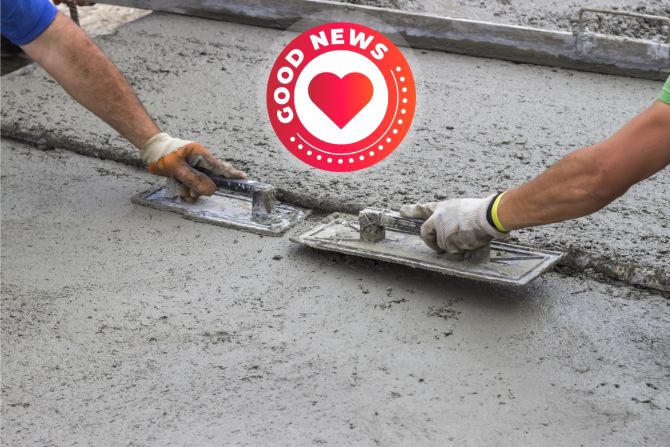 Beton Graphen Haar CO2