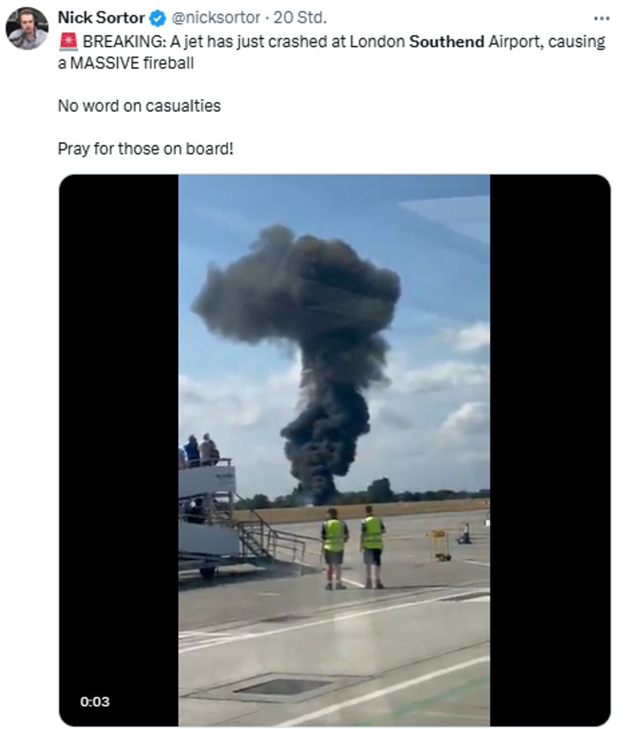 Flugzeug-Absturz
