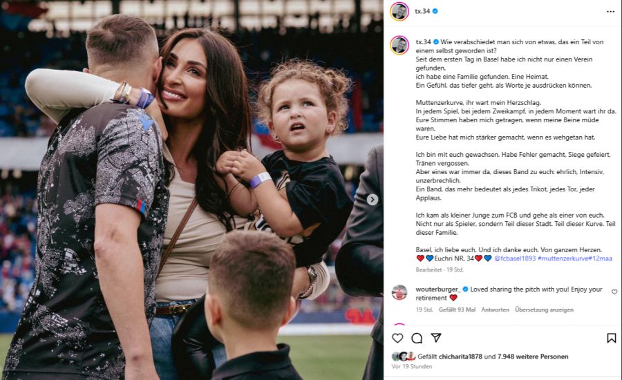 ...Bruder Granit Xhaka oder seinen Kindern und Ehefrau Arbnora.