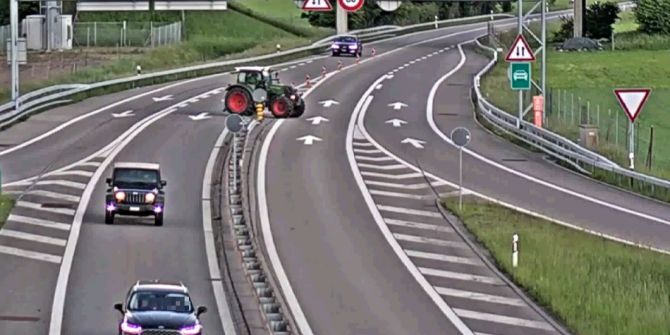 Fahrmanoever A3 Zubringer