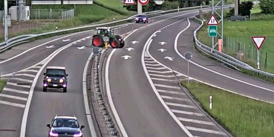 Fahrmanoever A3 Zubringer
