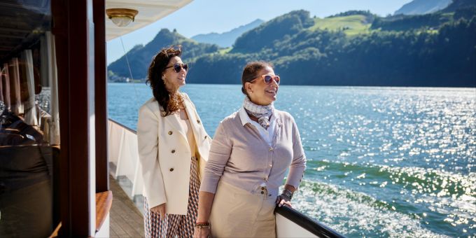 Rundfahrten auf dem Vierwaldstättersee mit toller Aussicht. SGV