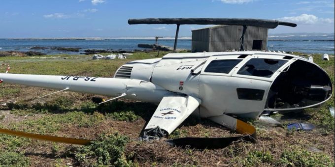 In Südafrika stürzt ein Helikopter ab – Grund dafür ist ein Pinguin an Bord. Absturz Pinguin Helikopter
