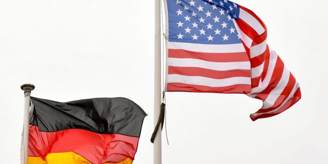USA Deutschland Flaggen