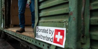 Hilfsgütertransport - Katholische Kirche Luzern spendet Lastwagen