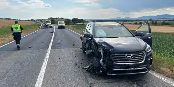Unfall in Domdidier