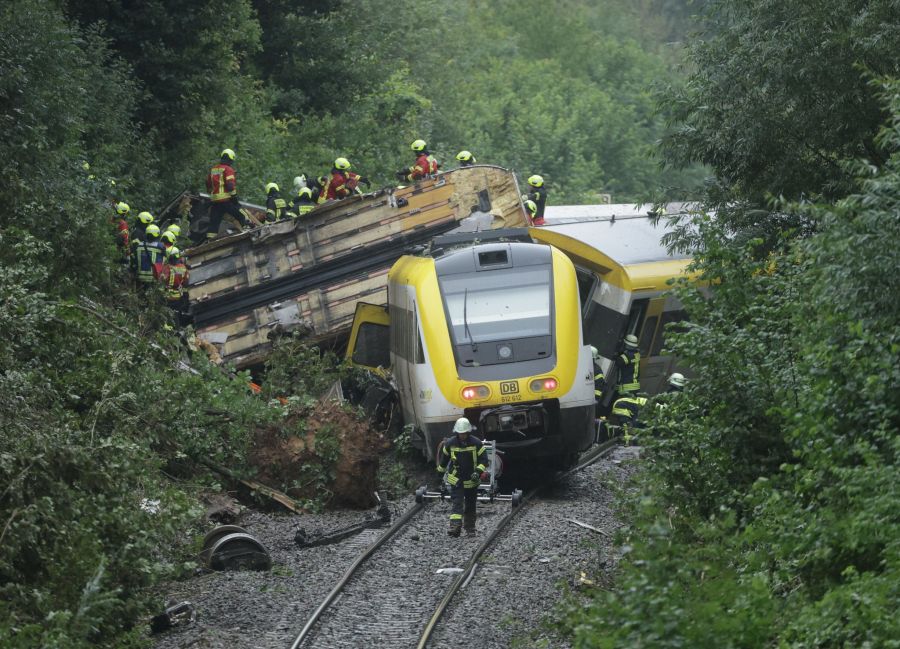 Personenzug entgleist Oberschwaben