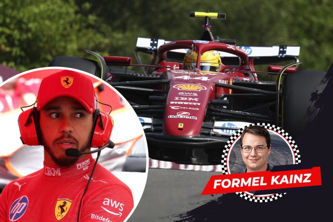 Lewis Hamilton Ferrari Belgien