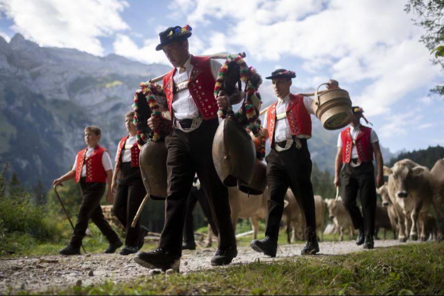 Die ersten Appenzeller Sennen haben deswegen bereits ihr Vieh ins Tal gebracht. (Symbolbild)