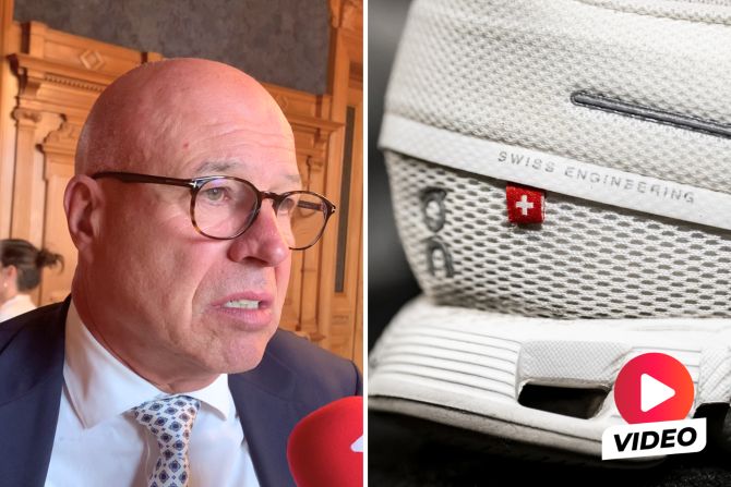 Fabio Regazzi Schweizerkreuz On-Schuhen