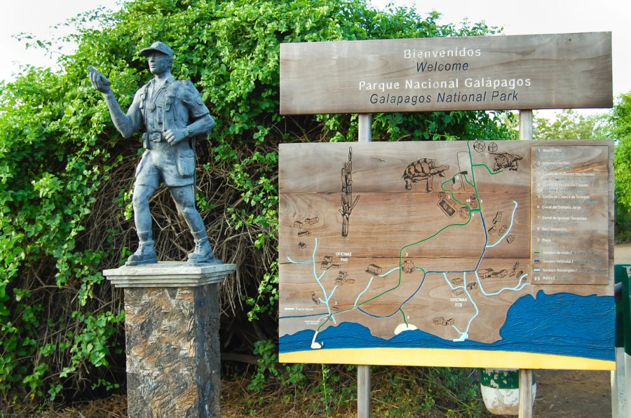 Eingang zum Galapagos Nationalpark.