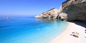 Pporto katsiki strand in lefkada, Griechenland.