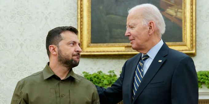 Wolodymyr Selenskyj und Joe Biden. (Archivbild) Joe Biden Wolodymyr Selenskyj