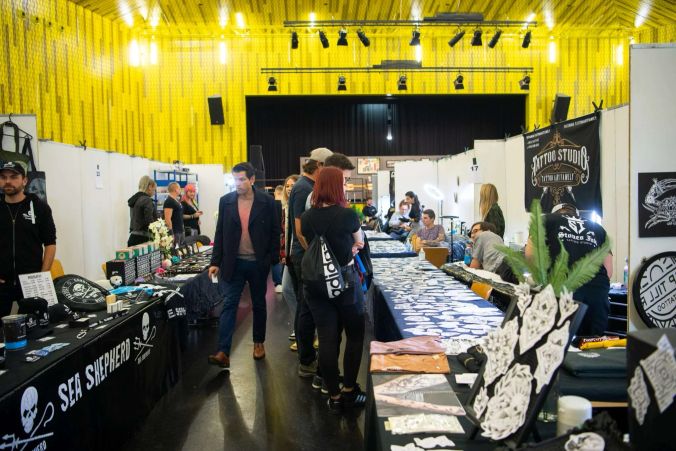 Die Künstler kamen sogar aus dem Ausland für die Tattooconvention angereist.
