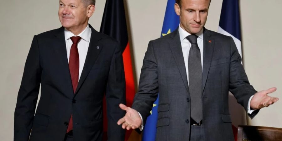 Kanzler Scholz und Präsident Macron