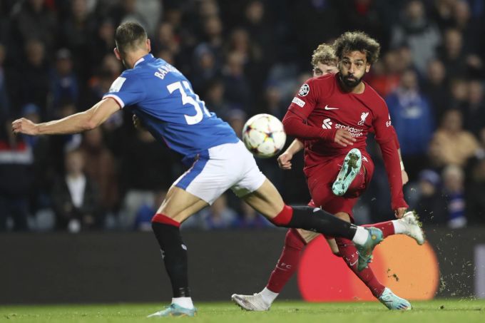 Mohamed Salah überzeugt gegen die Rangers. Liverpool