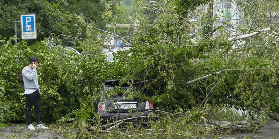 Am 13. Juli 2021 fegte ein heftiger Sturm über Zürich. (Archivbild)