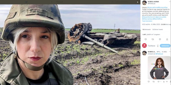 Die Transfrau Sarah Ashton-Cirillo kämpft mit der ukrainischen Armee an der Front. Ukraine Krieg