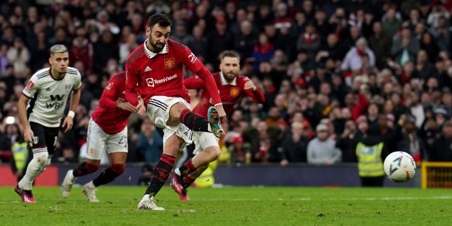 Bruno Fernandes brachte Manchester United gegen den FC Fulham in Führung.