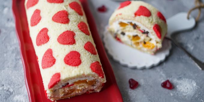 Kochen mit Nau.ch - Mit Liebe gebacken: Bisquitrolle zum Valentinstag