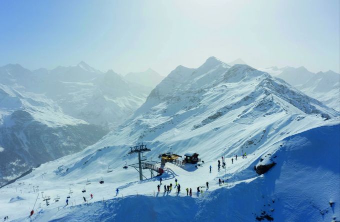 Das Skigebiet von Zinal. Das Skigebiet von Zinal