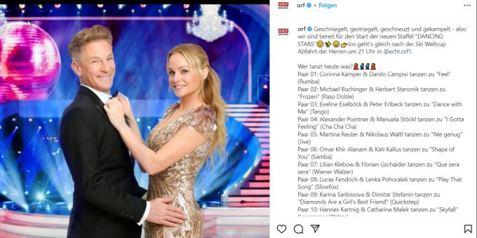 Die 15. Staffel von «Dancing Stars» hat begonnen. dancing stars 2023