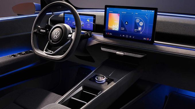 Das Interieur ist cool, einfach zu bedienen und deutlich hochwertiger gemacht als bei den ersten IDs. 2025 VW ID2 All.