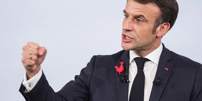 Präsident von Frankreich: Emmanuel Macron. Foto: Michel Euler/AP/dpa Präsident von Frankreich: Emmanuel Macron. Foto: Michel Euler/AP/dpa