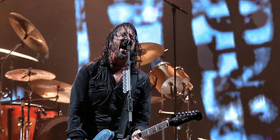 Die Band Foo Fighters mit Frontmann Dave Grohl 2019 in Bogota.