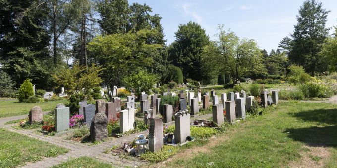 Der Friedhof Bleichenberg in Zuchwil. Friedhof Bleichenberg
