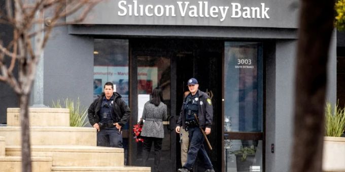 Bankenkrise in Amerika: Silicon Valley Bank (SVB) ist zusammengebrochen. bankenkrise