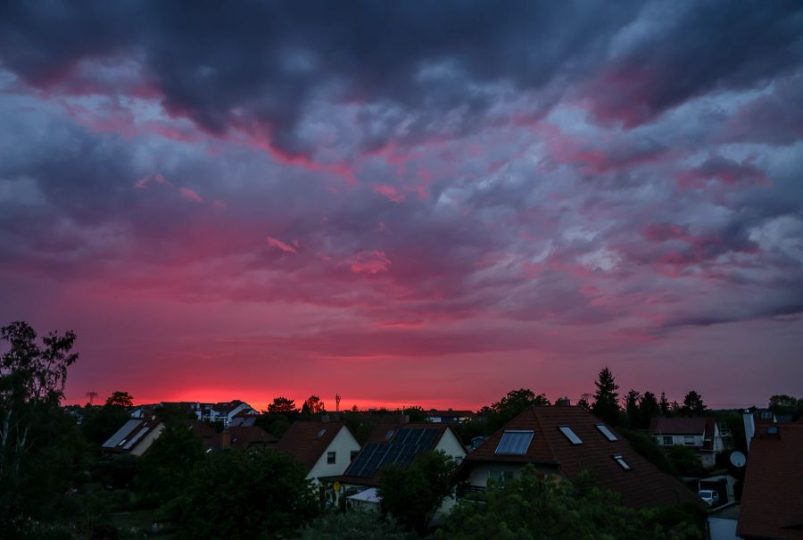 Sonnenuntergang Winter Rolläden Heizkosten