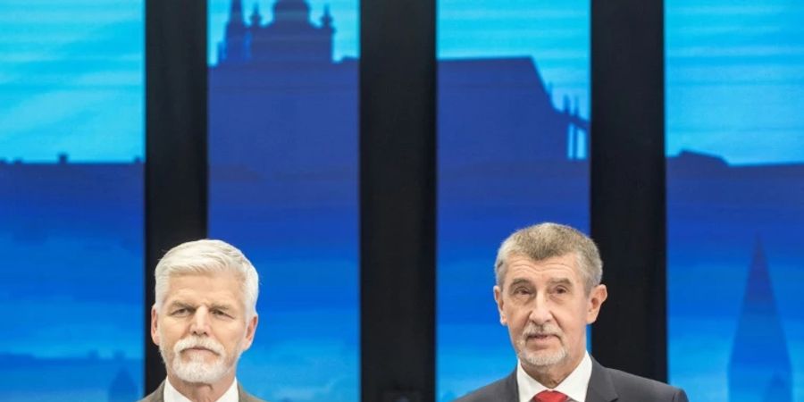 Petr Pavel (l.) und Andrej Babis